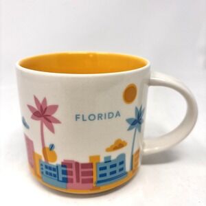Starbucks FLORIDA You Are Here Collection Coffee Cup Mug 2014 14 Oz. UNUSED